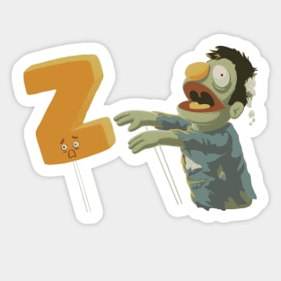 Z is for Zombie Sticker